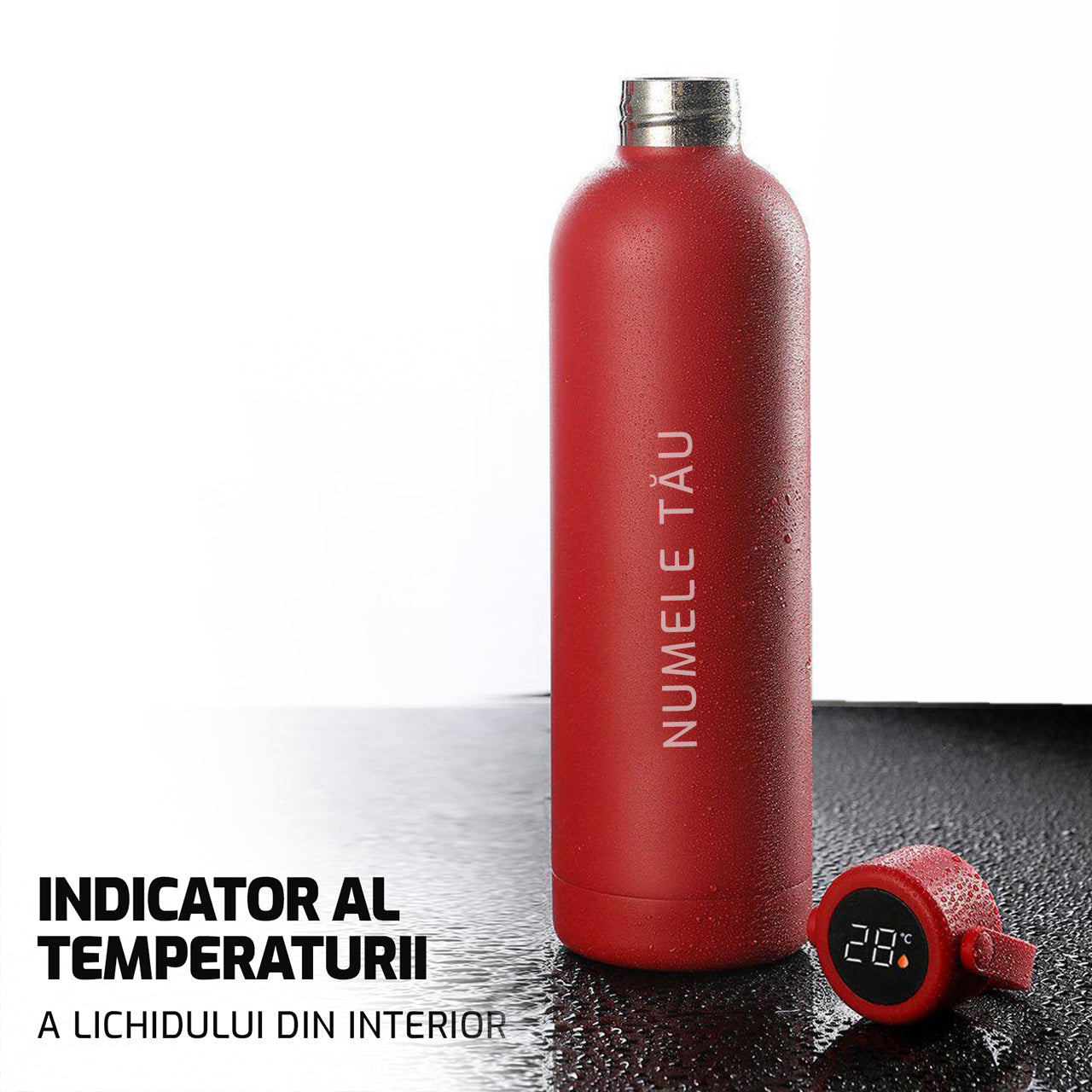 Termos cu indicator al temperaturii